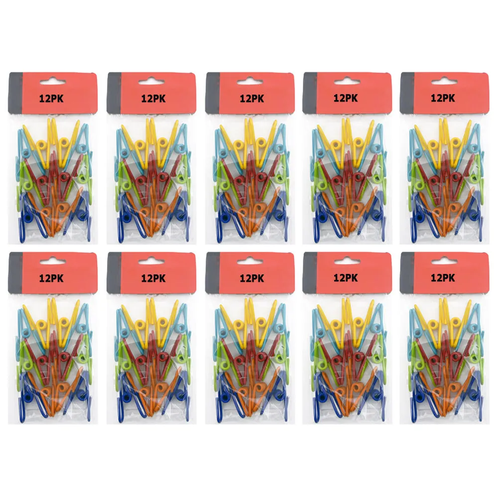 120 Multi Purpose Clips Snack Chip Holder Colored Kitchen Metal Food Sealing Bag