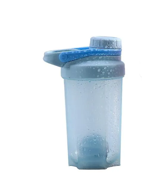 12*18CM pink Fitness water bottle outdoor sports portable stirring protein powder shaker cup with stirring ball AZ13261