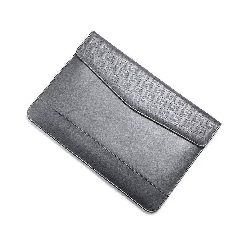 13-14 Inch Ultra-thin Magnetic Holster for Horizontal Embossed Notebook with Liner Bag