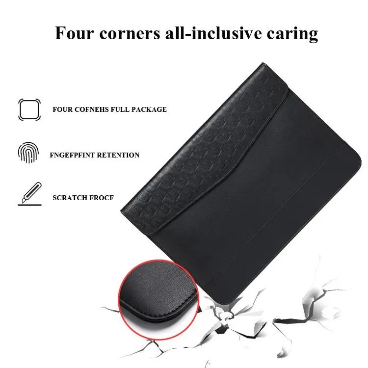 13-14 Inch Ultra-thin Magnetic Holster for Horizontal Embossed Notebook with Liner Bag