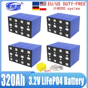 16Pcs 3.2V 320Ah 280Ah 310AH 105Ah 150Ah Lifepo4 Battery 3C Lithium Iron Phosphate Battery for 4S 48V Golf Cart Yacht RV Solar