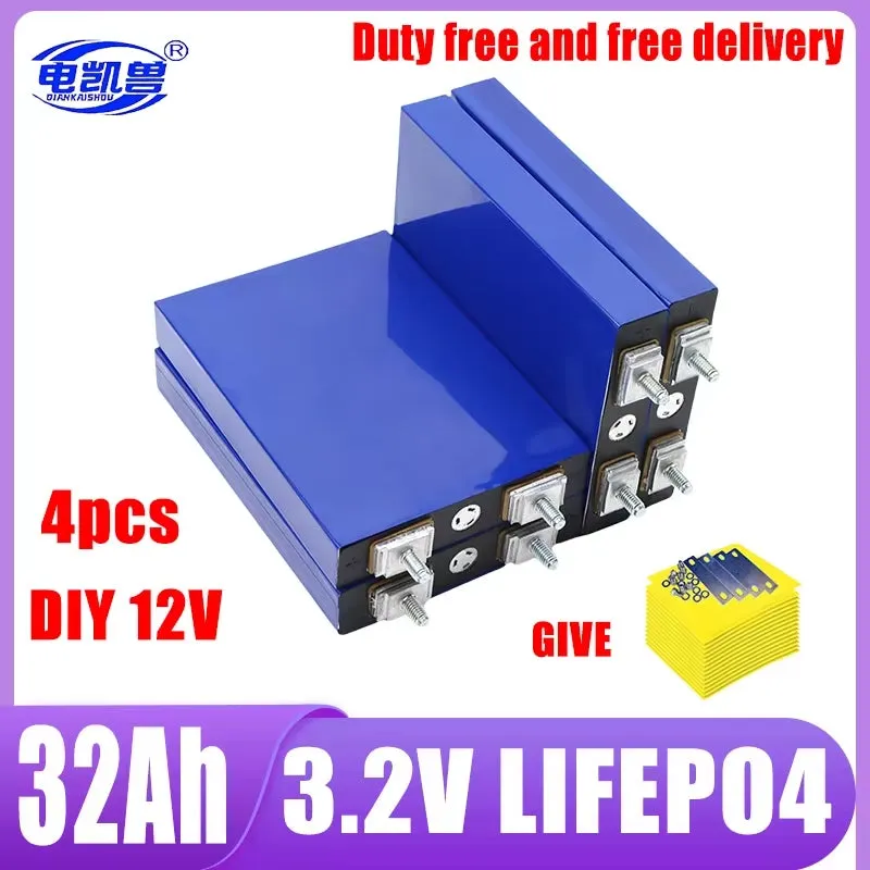 16Pcs 3.2V 320Ah 280Ah 310AH 105Ah 150Ah Lifepo4 Battery 3C Lithium Iron Phosphate Battery for 4S 48V Golf Cart Yacht RV Solar