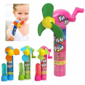 2 Pc Fan Pop Sucker Candy Filled Treats Kids Party Favor Loot Bag Basket Filler