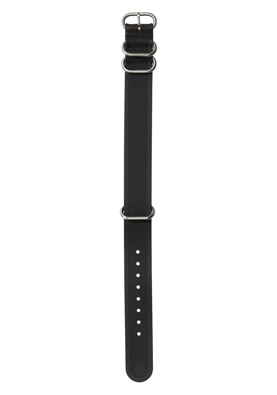 20mm FKM Rubber NATO Band - Black