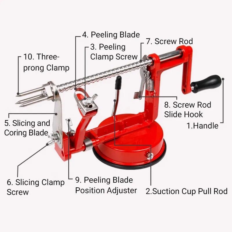 3-in-1 Hand Crank Peeler
