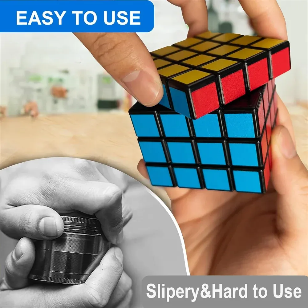 4 Layer Magnetic Cube Grinder 1.8 Spice Crusher