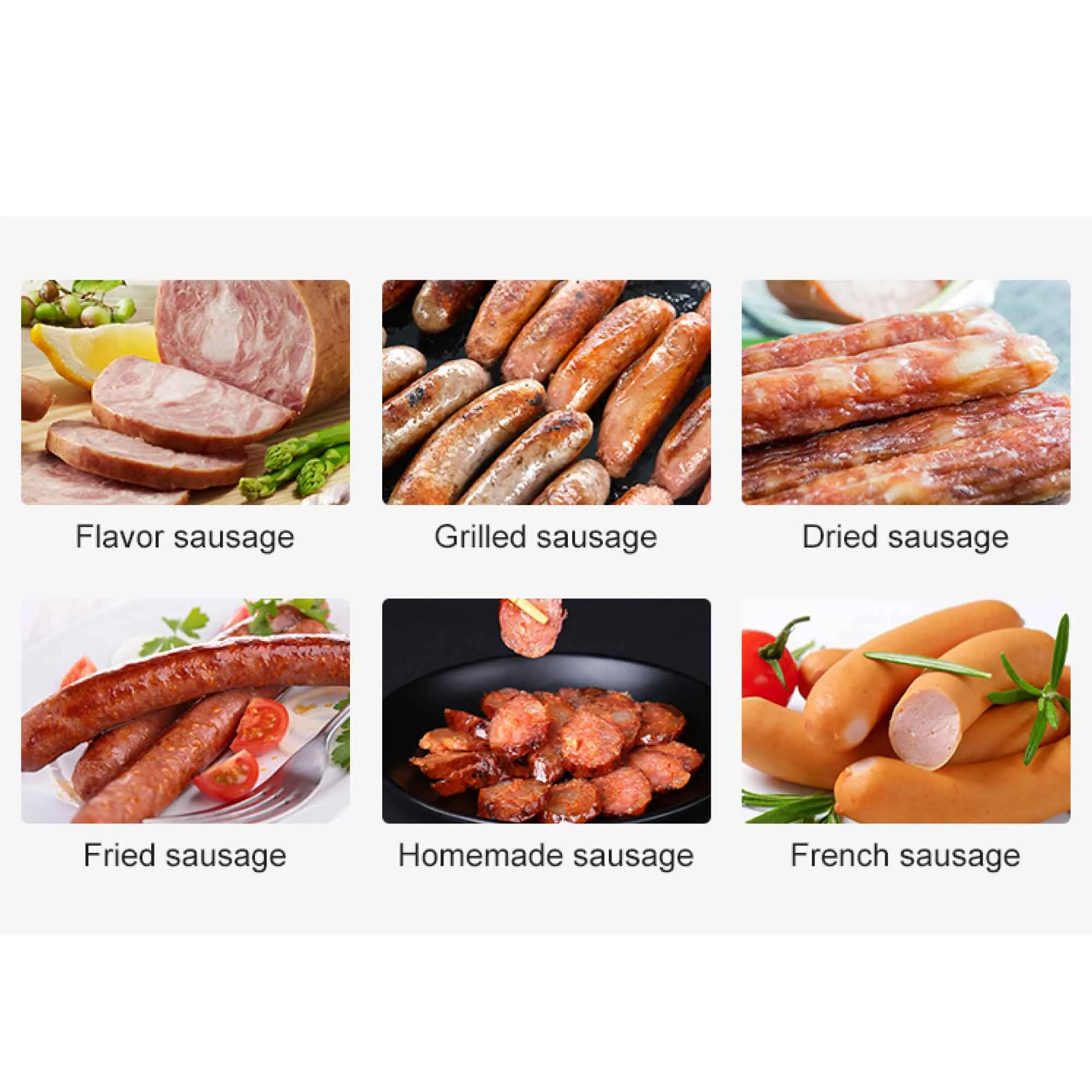5L Manual Horizontal Sausage Filler | Stainless Steel Stuffer Meat Press Machine