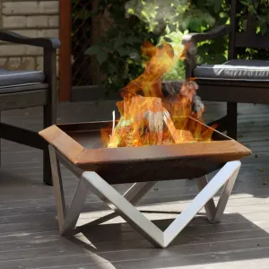 ALFRED RIESS Kubas Steel Fire Pit - Medium