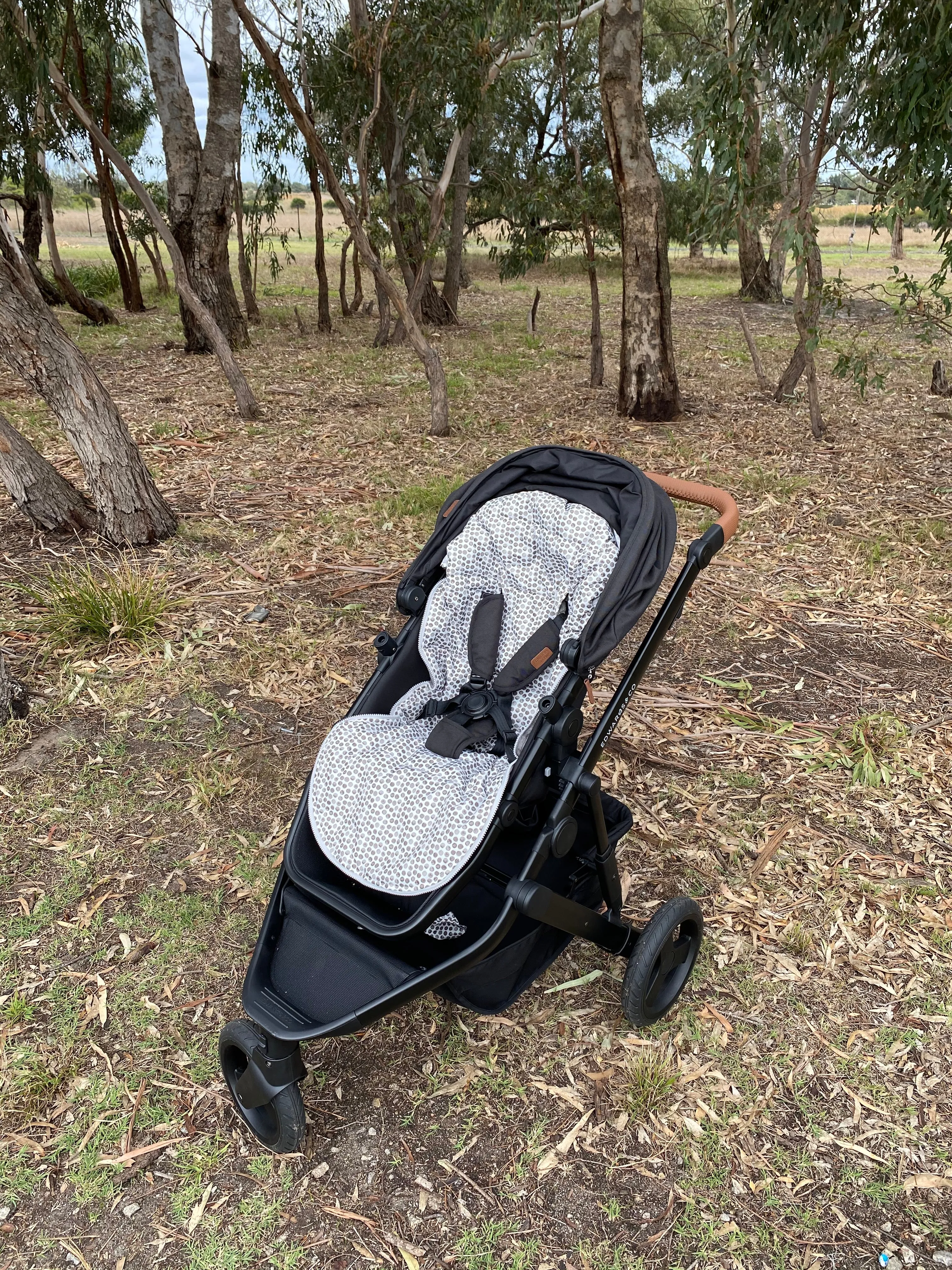 baby luno Nordic Footmuff Pram Liner - Raindrops