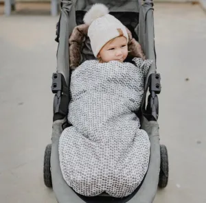 baby luno Nordic Footmuff Pram Liner - Raindrops