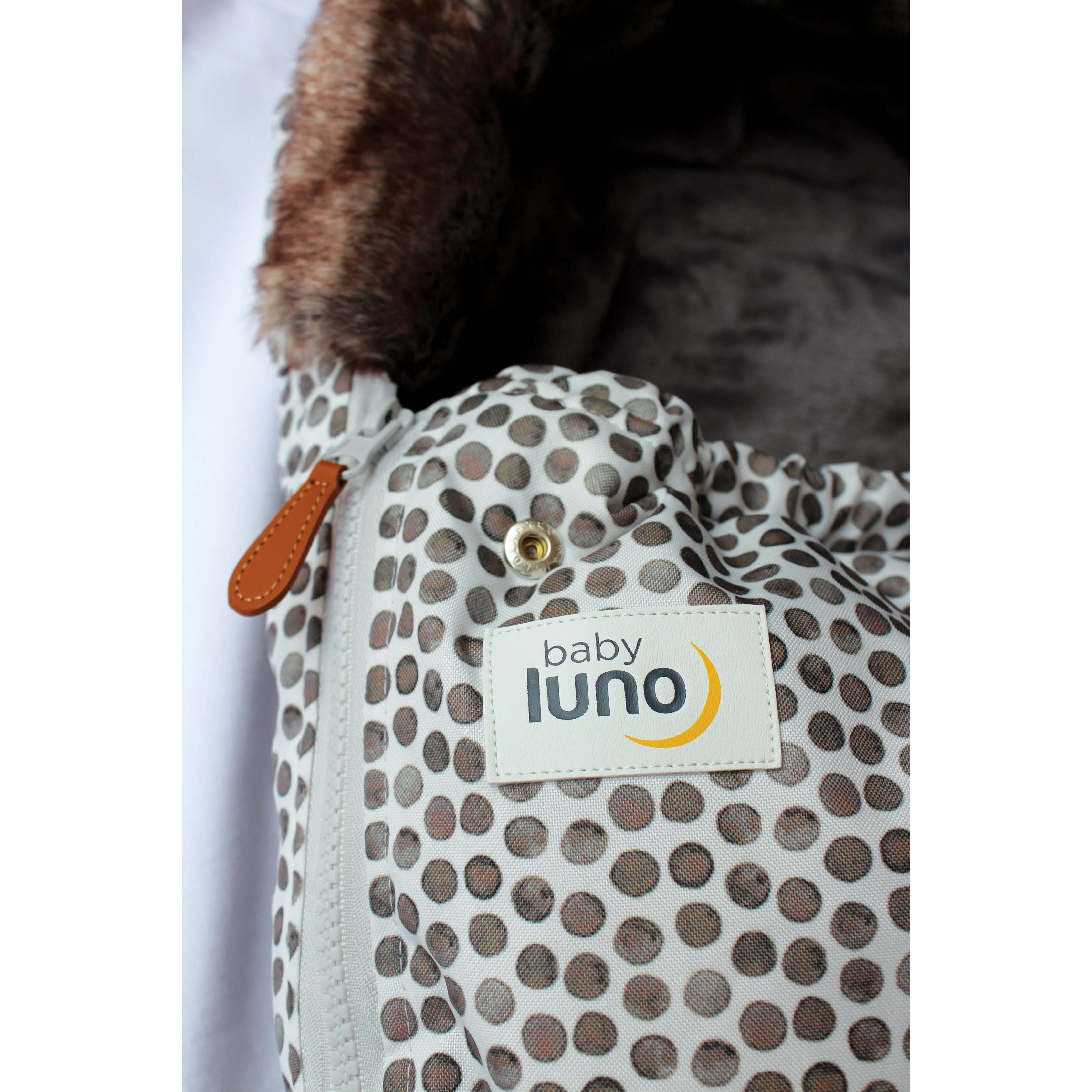 baby luno Nordic Footmuff Pram Liner - Raindrops