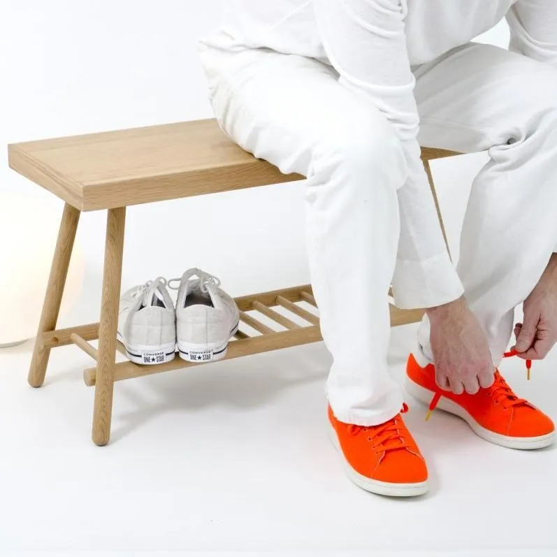 Bench 75 Seat with Storage - Natural Oak