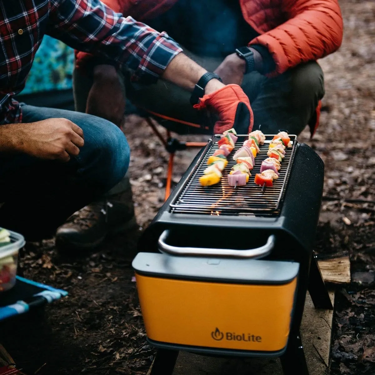 BioLite, FirePit , Smokeless Outdoor Wood and Charcoal Burning Fire Pit with Bluetooth and Rechargeable