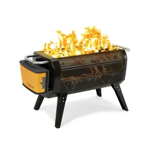 BioLite, FirePit , Smokeless Outdoor Wood and Charcoal Burning Fire Pit with Bluetooth and Rechargeable