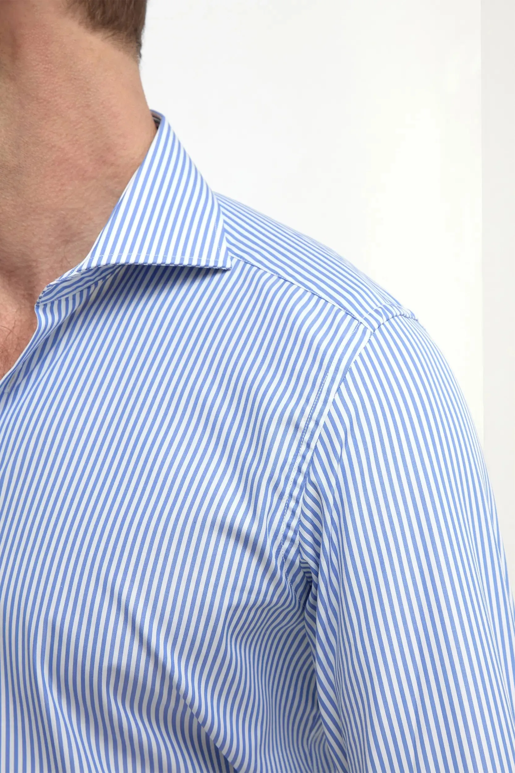 Blue Striped Shirt - Made in Italy