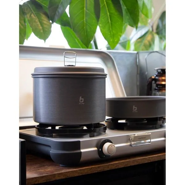 Bo-Camp Cookware Set Explorer 3 Pieces Hard Anodized Aluminium