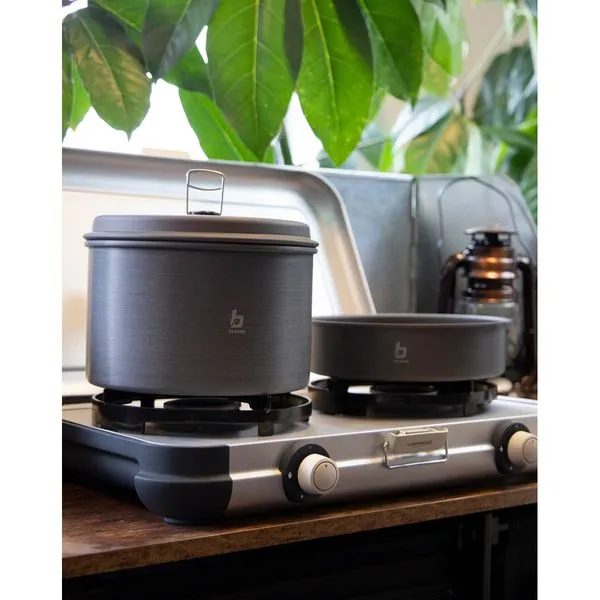 Bo-Camp Cookware Set Explorer 4 Pieces with Tea Kettle Aluminium