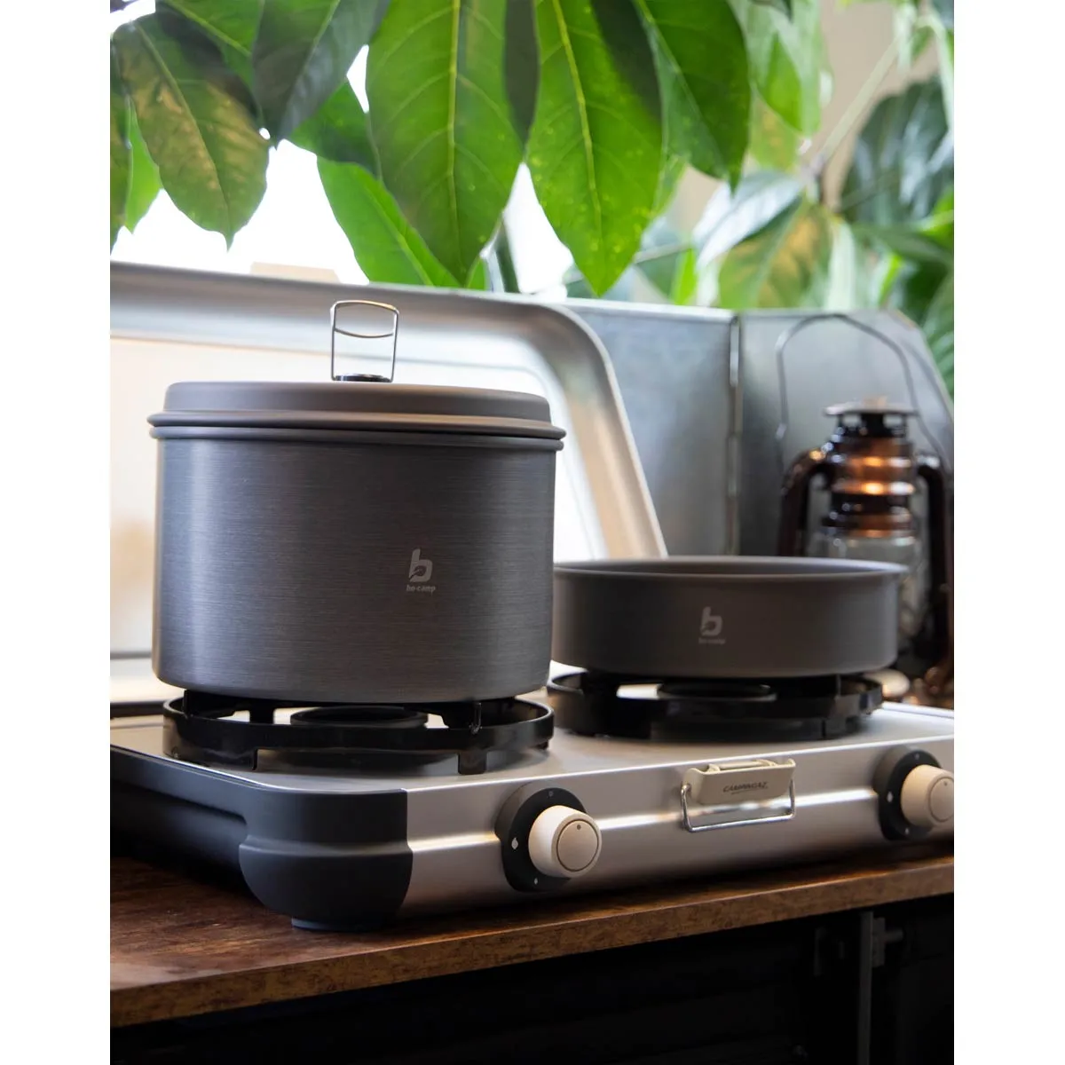 Bo-Camp Cookware Set Explorer with Tea Kettle Aluminium (4 Pieces)