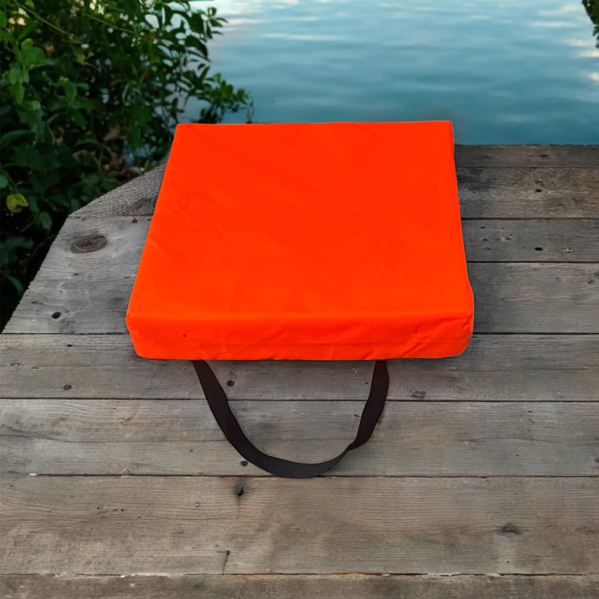 Bradley Type IV Boat Cushion USCG Approved Throwable Flotation Device; Coast Guard approved throw preserver with foam cushion; throwable boat cushion safety device