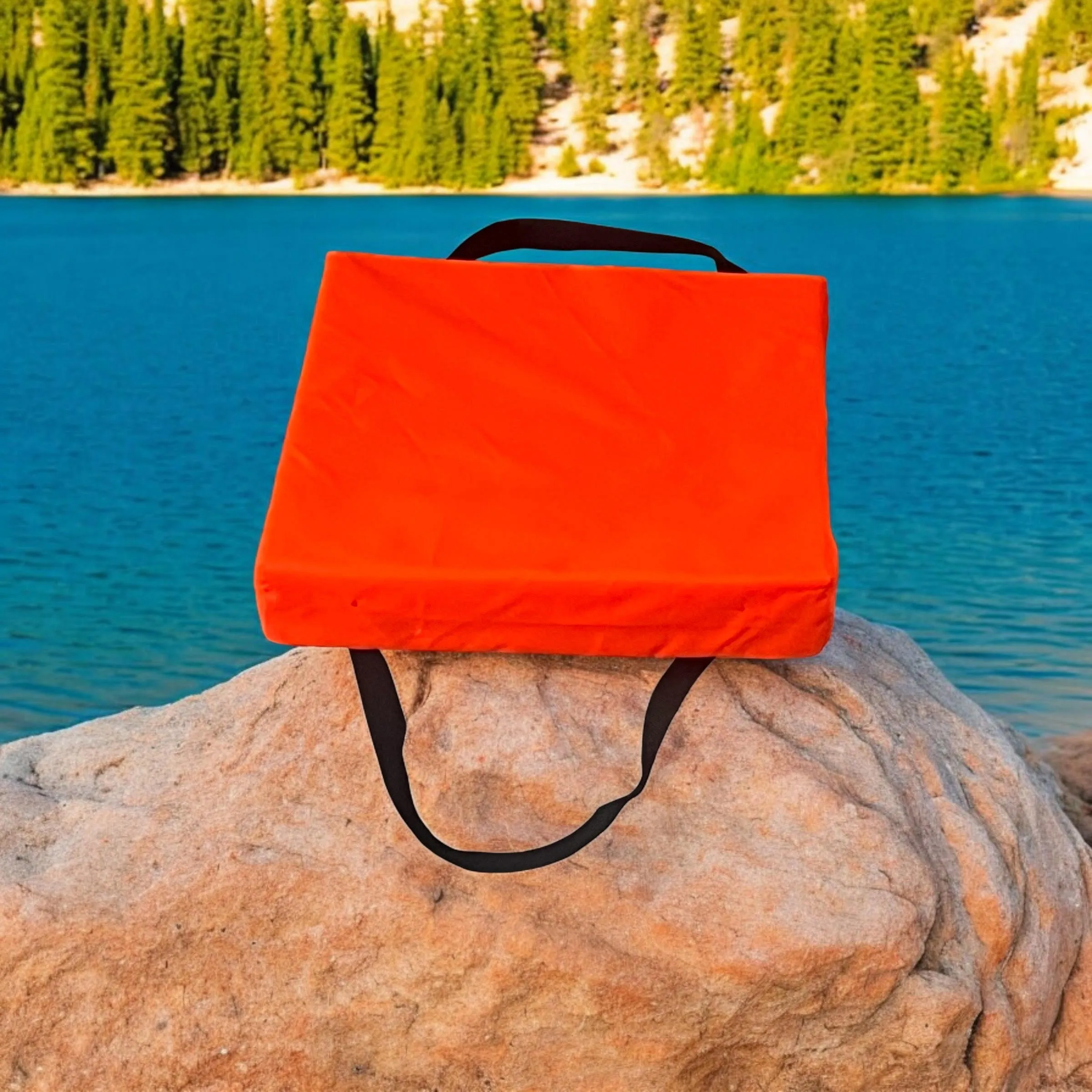 Bradley Type IV Boat Cushion USCG Approved Throwable Flotation Device; Coast Guard approved throw preserver with foam cushion; throwable boat cushion safety device