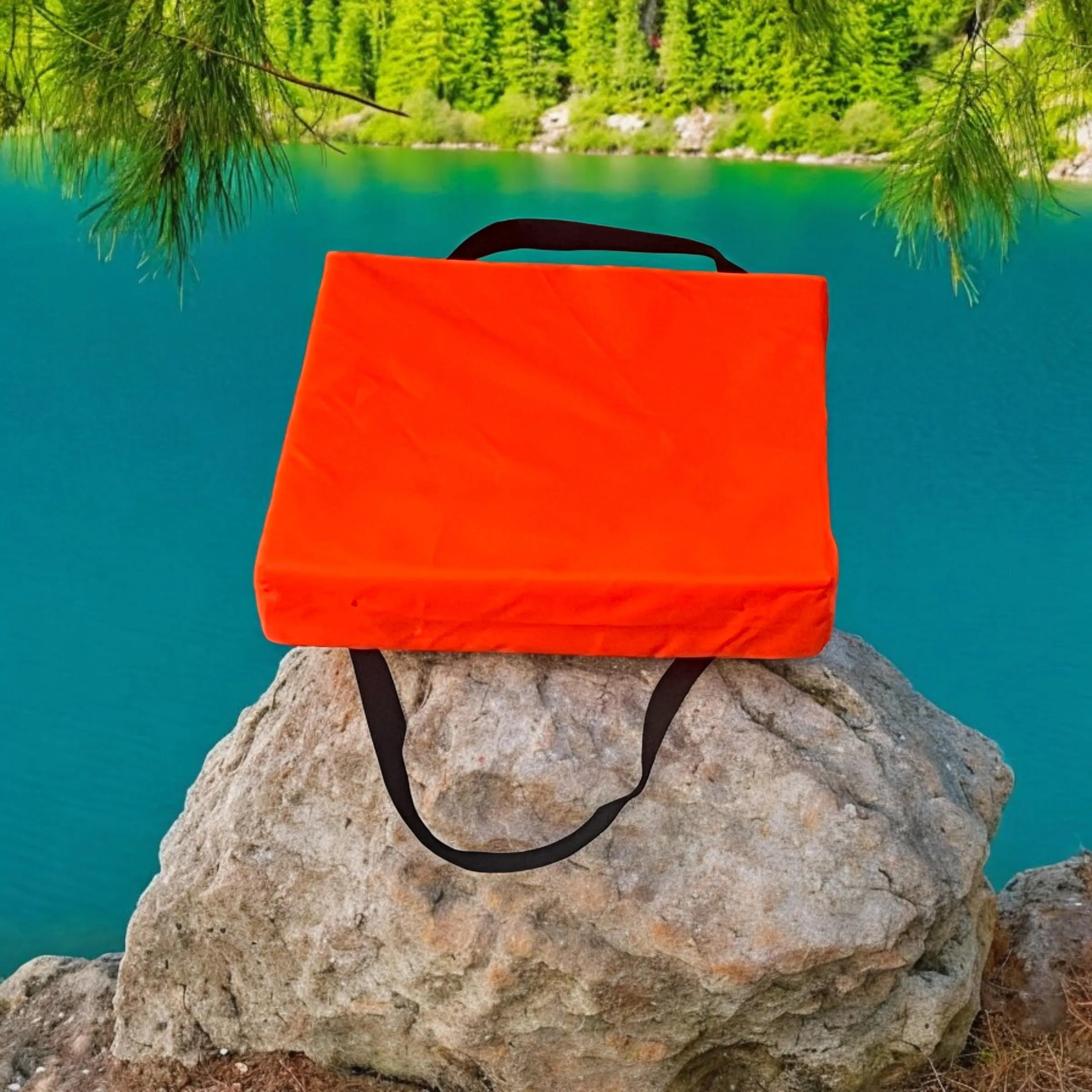 Bradley Type IV Boat Cushion USCG Approved Throwable Flotation Device; Coast Guard approved throw preserver with foam cushion; throwable boat cushion safety device