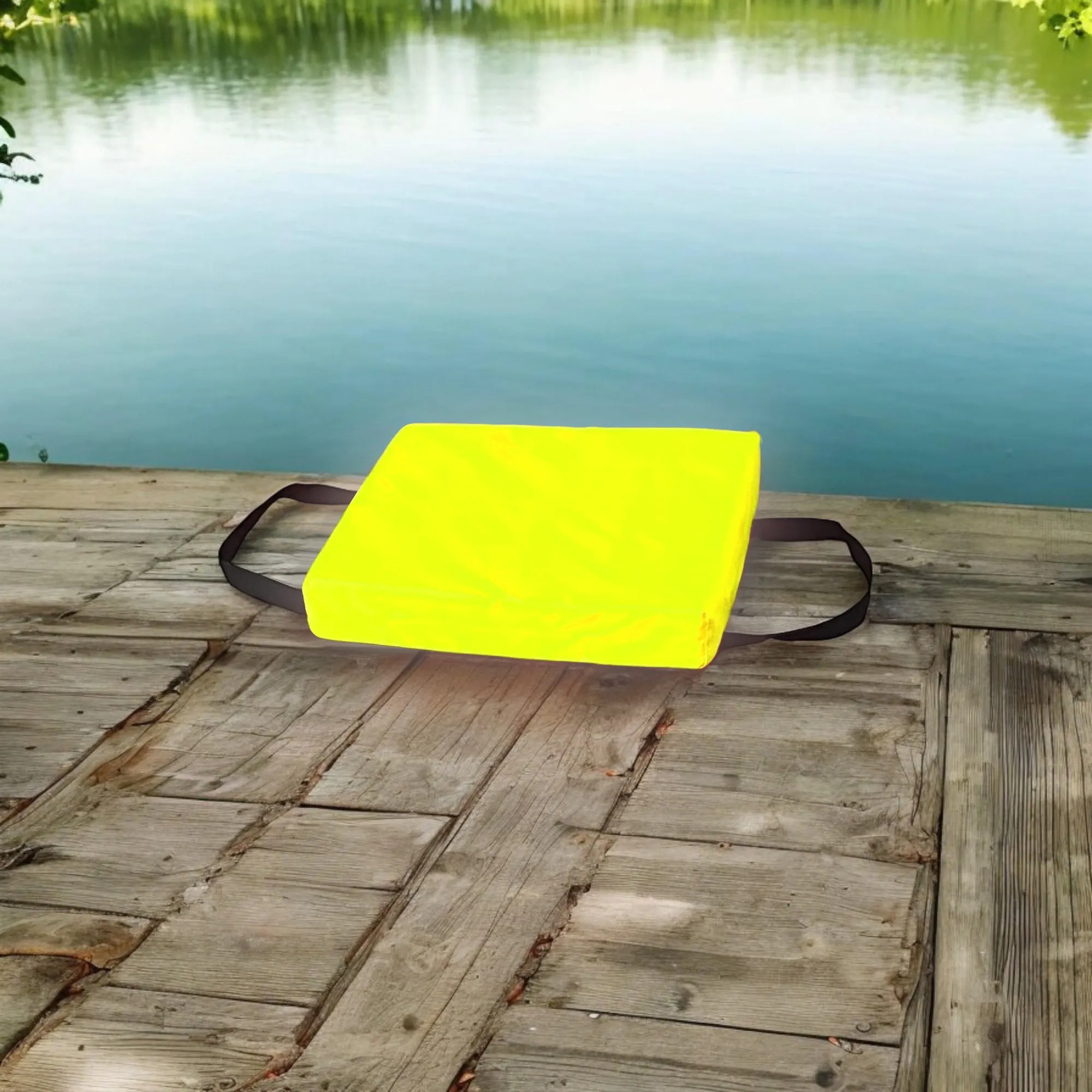 Bradley Type IV Boat Cushion USCG Approved Throwable Flotation Device; Coast Guard approved throw preserver with foam cushion; throwable boat cushion safety device