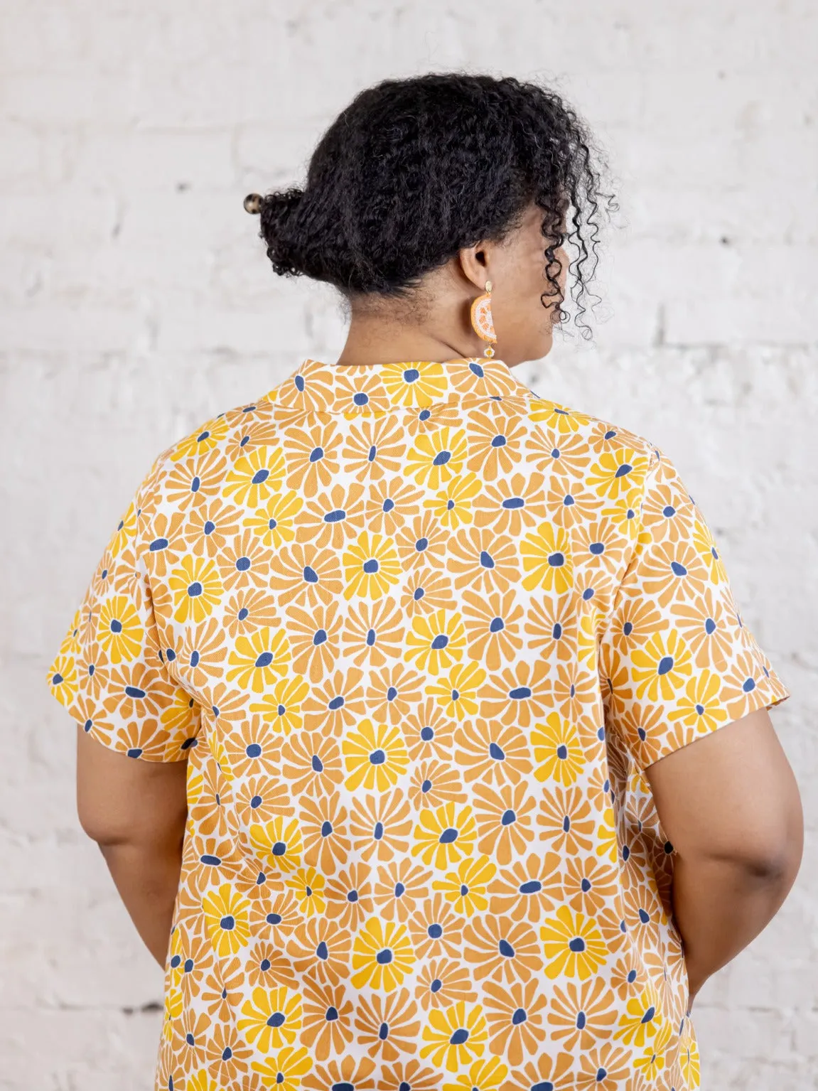 Camp Plus Size Shirt - Sunny Floral
