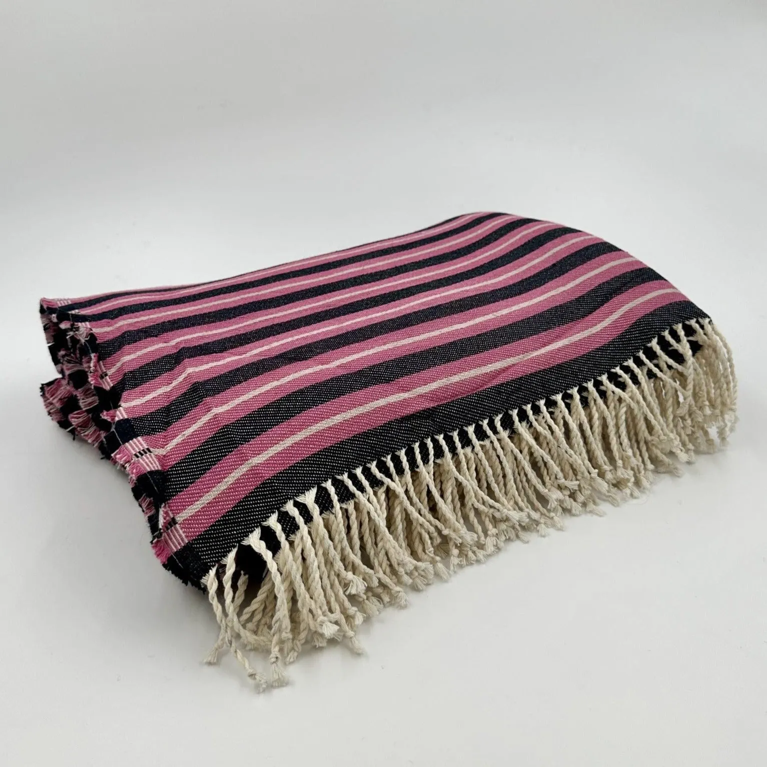Colorful Picnic Throw Blankets 58" X 70"  3.5" Twisted Tassels