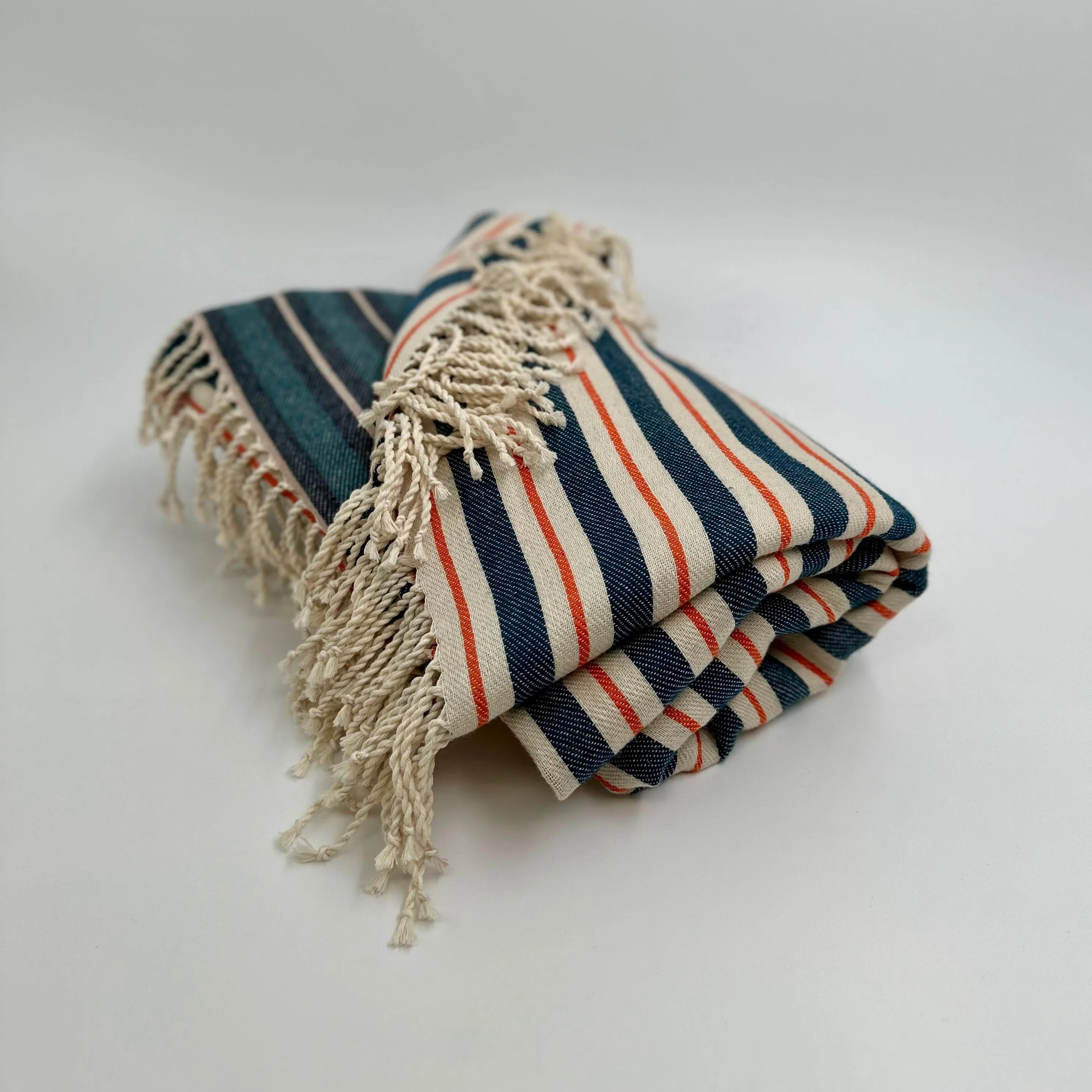 Colorful Picnic Throw Blankets 58" X 70"  3.5" Twisted Tassels