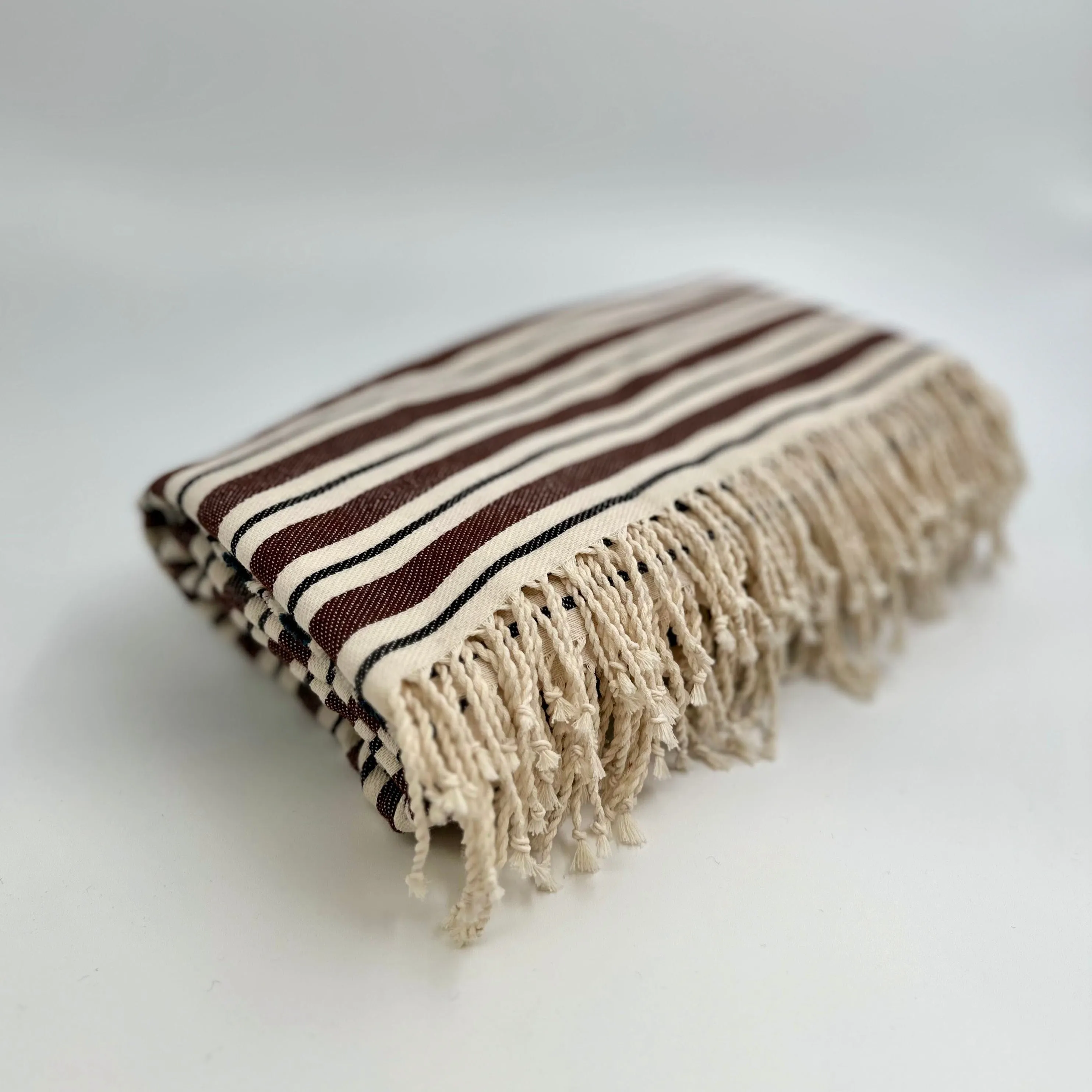 Colorful Picnic Throw Blankets 58" X 70"  3.5" Twisted Tassels