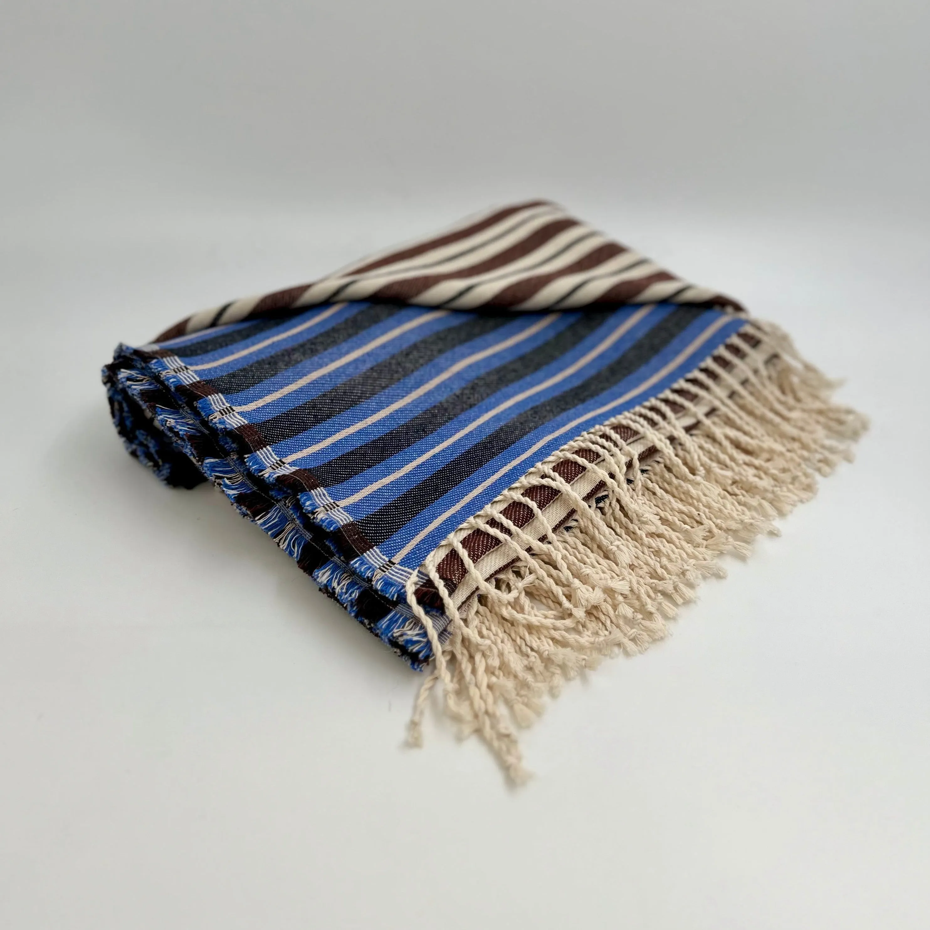 Colorful Picnic Throw Blankets 58" X 70"  3.5" Twisted Tassels