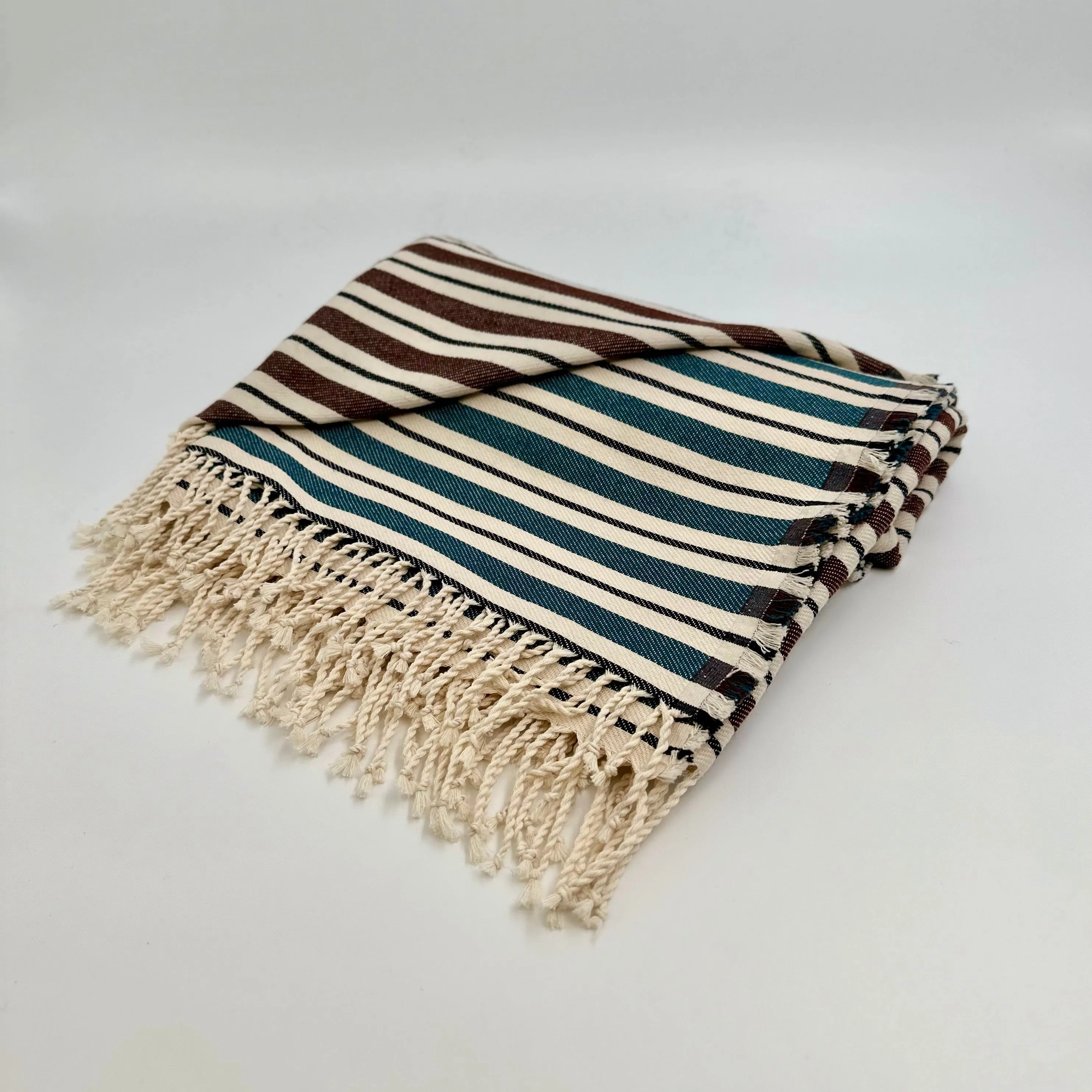Colorful Picnic Throw Blankets 58" X 70"  3.5" Twisted Tassels