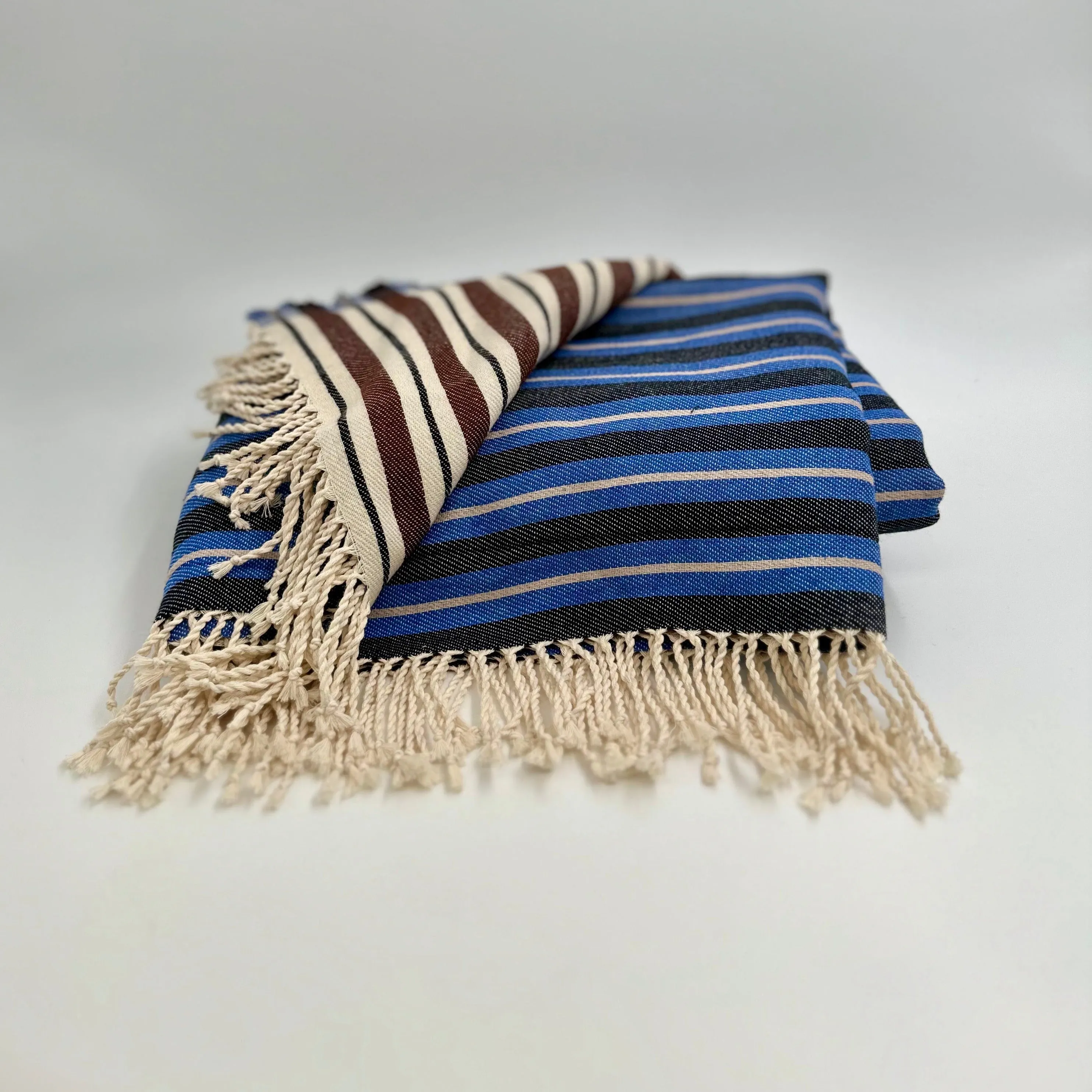 Colorful Picnic Throw Blankets 58" X 70"  3.5" Twisted Tassels