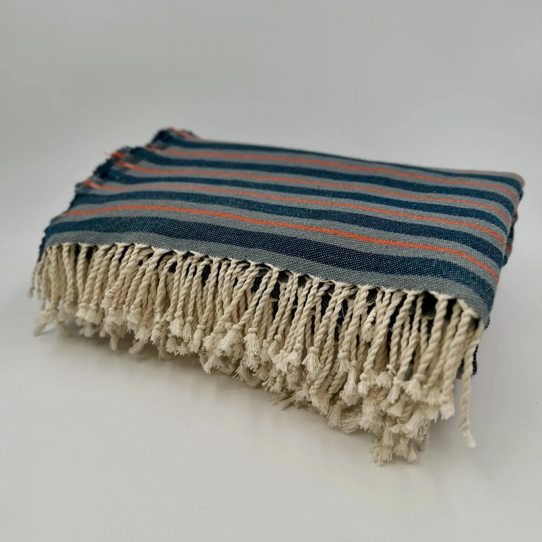 Colorful Picnic Throw Blankets 58" X 70"  3.5" Twisted Tassels