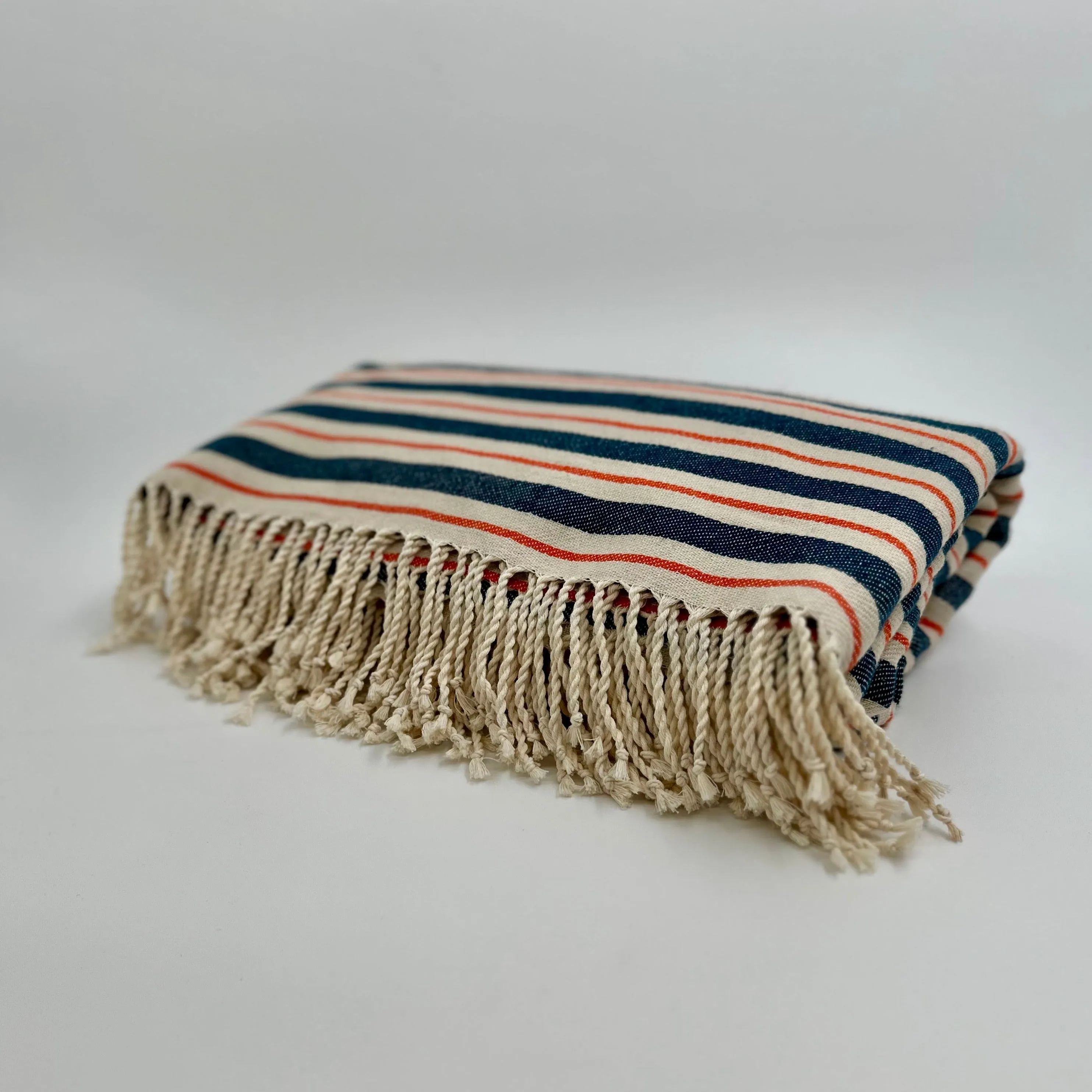 Colorful Picnic Throw Blankets 58" X 70"  3.5" Twisted Tassels