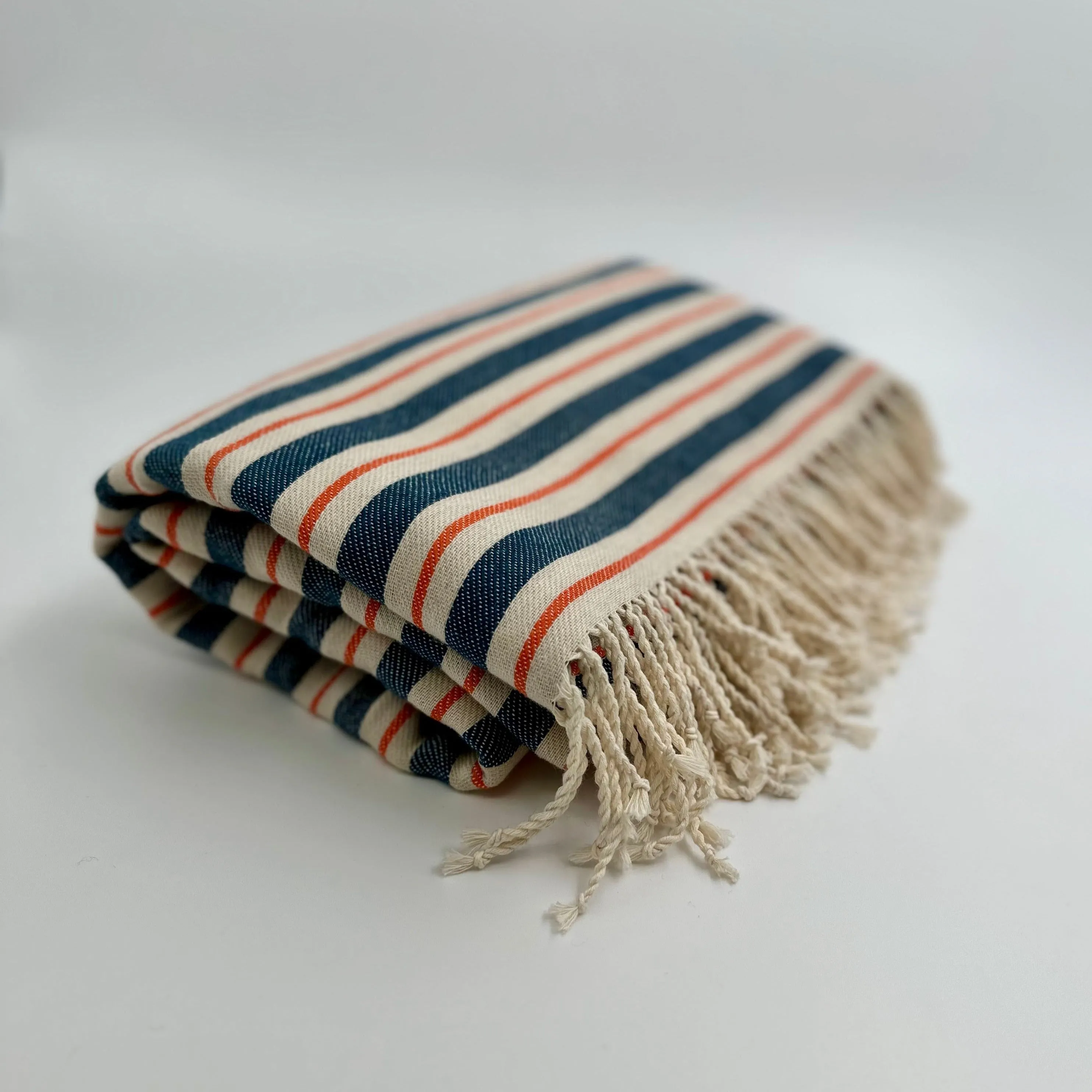 Colorful Picnic Throw Blankets 58" X 70"  3.5" Twisted Tassels