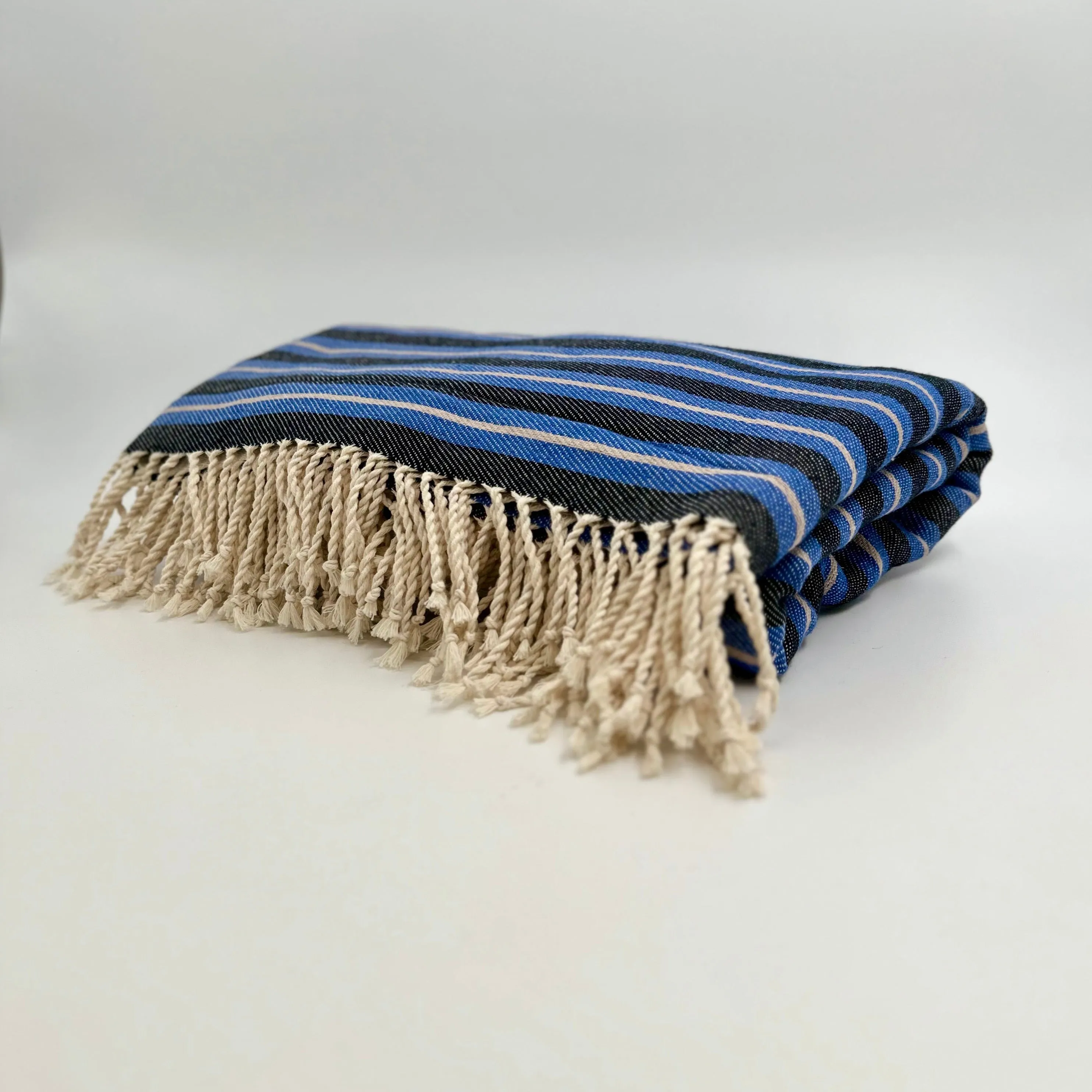 Colorful Picnic Throw Blankets 58" X 70"  3.5" Twisted Tassels