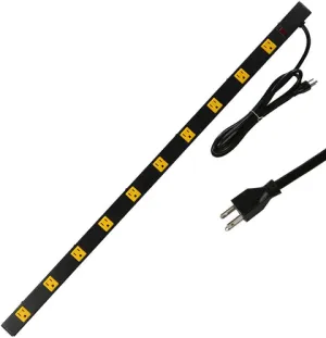 E-Macht Surge Protector Power Strip with Outlets Ports 6-Foot Cord for Home, Office -Black (1, 10outlets)