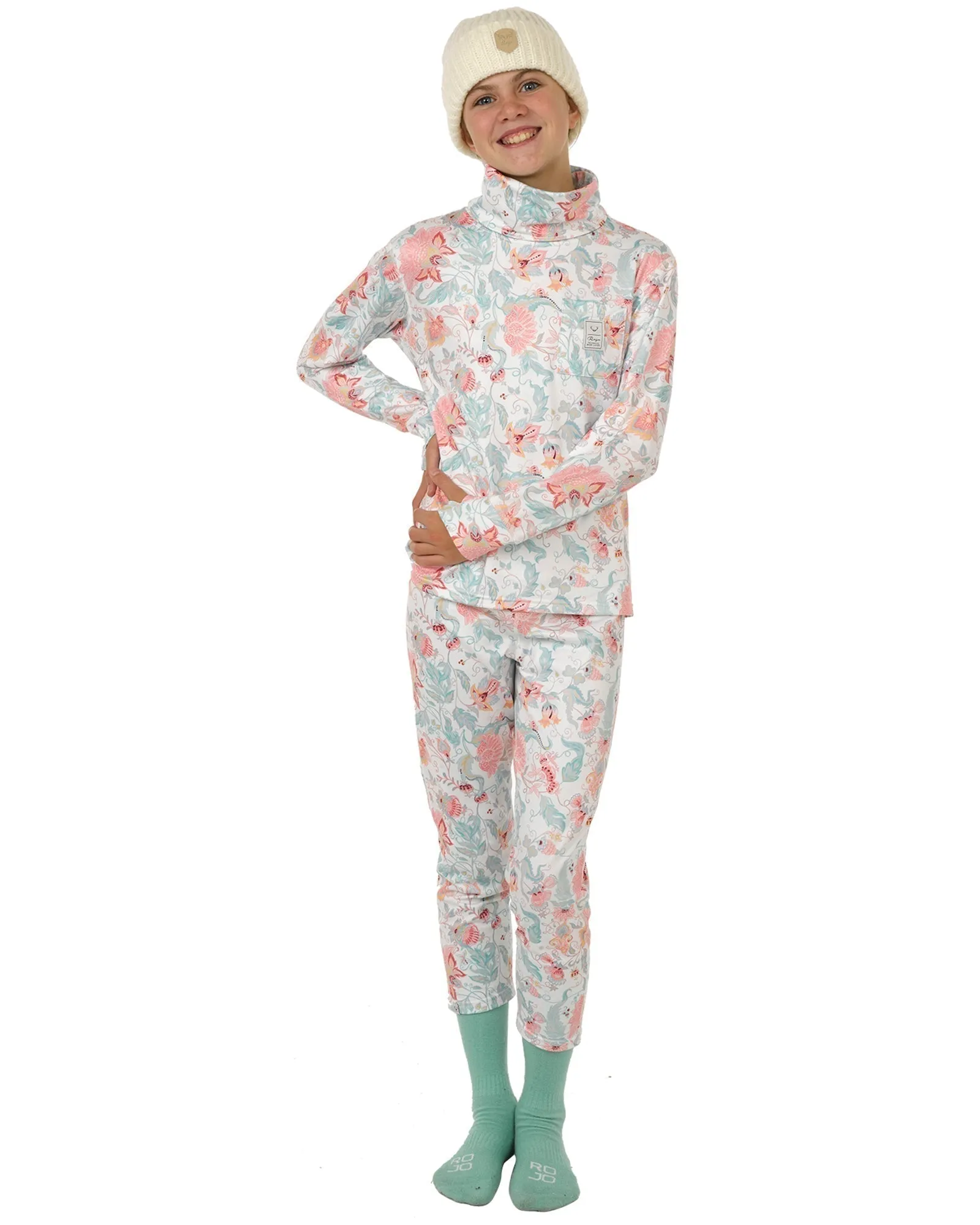 GIRLS CAPRI FUNNEL NECK