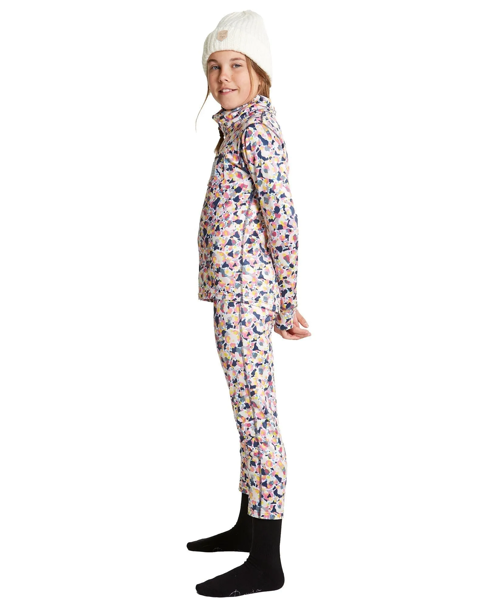 GIRLS CAPRI FUNNEL NECK