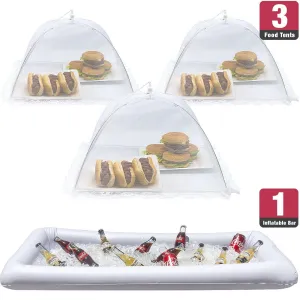 Inflatable Serving Bar and Food Cover Umbrellas