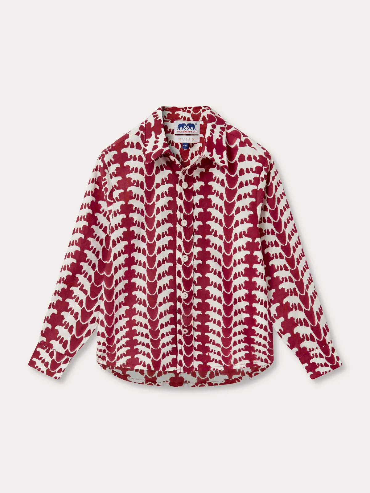 Kids Lurking Leopards Abaco Cotton Shirt