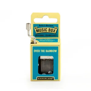 Kikkerland Design Over the Rainbow Crank Music Box