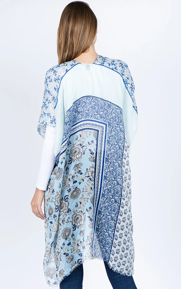 KP1C51 Floral Printed Kimono