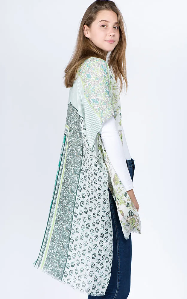 KP1C51 Floral Printed Kimono