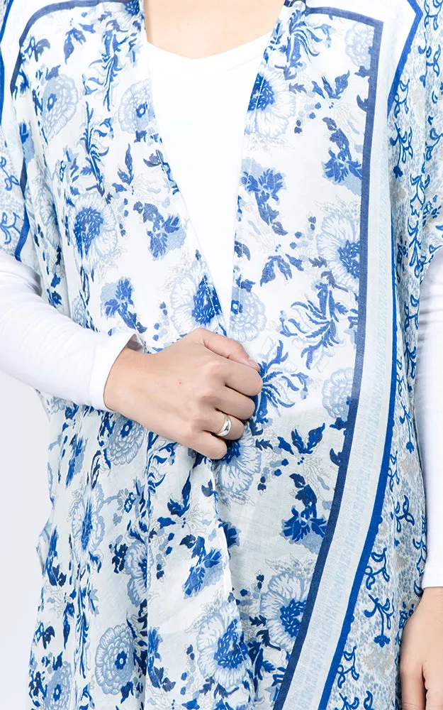KP1C51 Floral Printed Kimono
