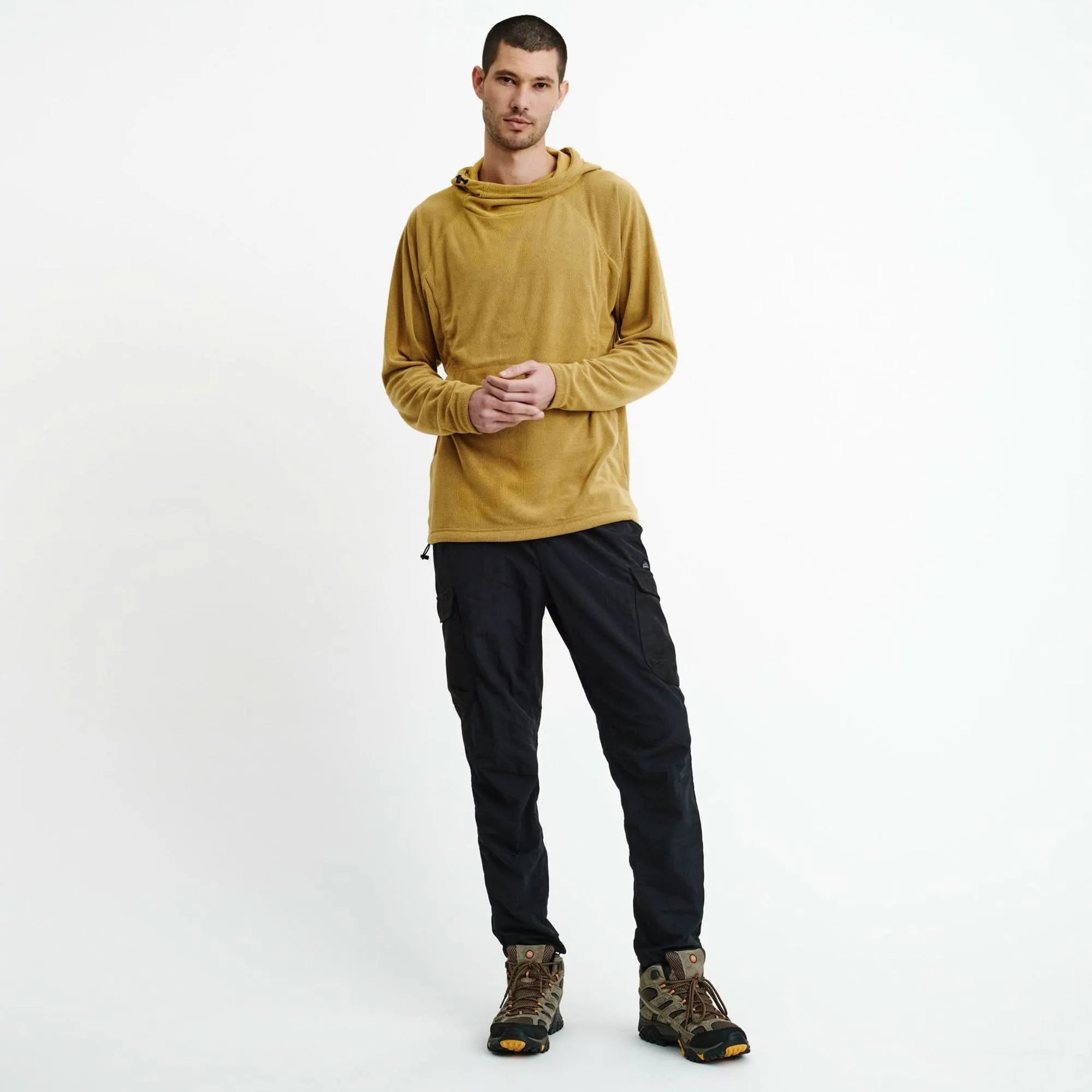 Mens Air-Grid Fleece Mustard