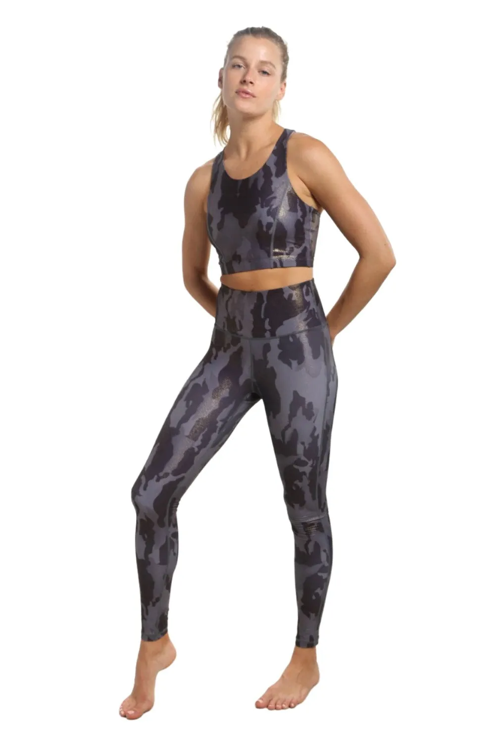 Mono B Metallic Camo Bra Top AT-A0767