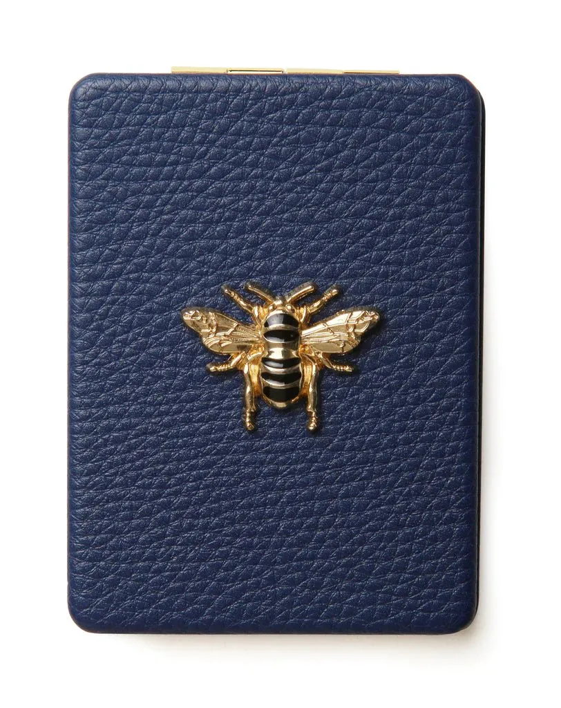 Navy Oblong Compact Mirror