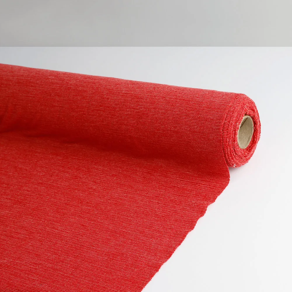 Needle Stripe Merino Blend Jersey - Cherry